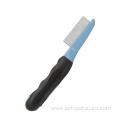 Two Style Rubber Non-slip Handle Pet Flea Comb